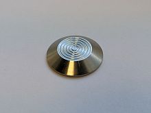 Тактильный индикатор "усеченный конус" из нержавеющей стали AlSl 304, без штифта, диаметр 25 мм